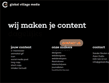 Tablet Screenshot of globalvillagemedia.nl